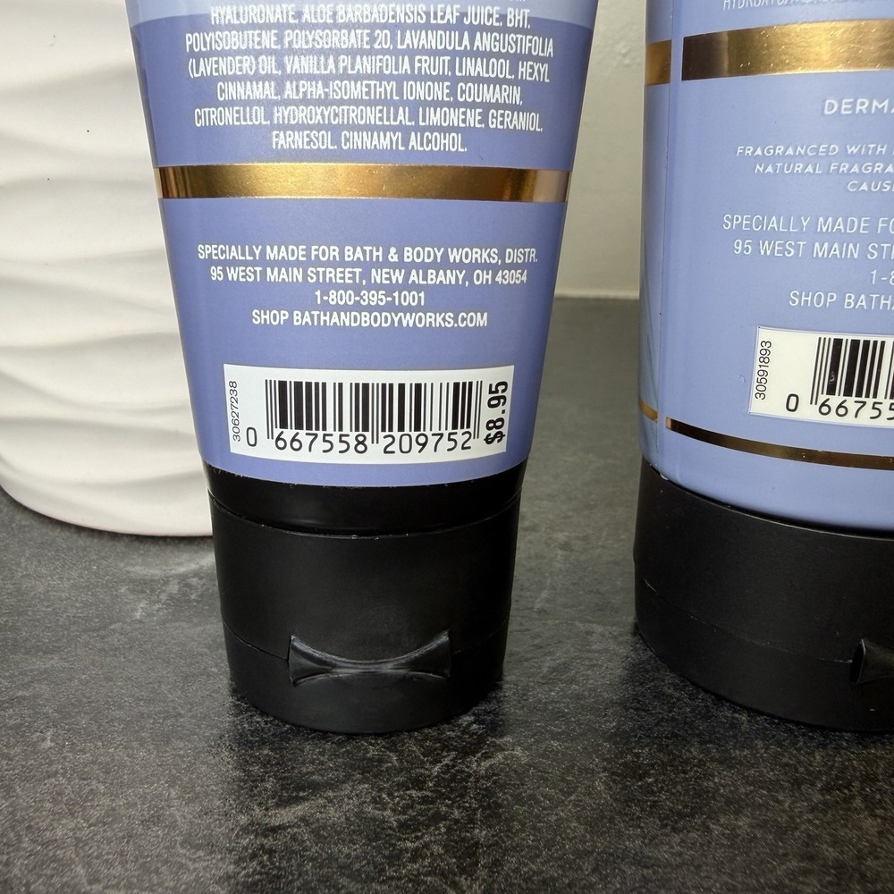 NEW Bath & Body Works Aromatherapy SLEEP Lavender Vanilla Body Cream 8 & 2.5 oz - Picture 6 of 6